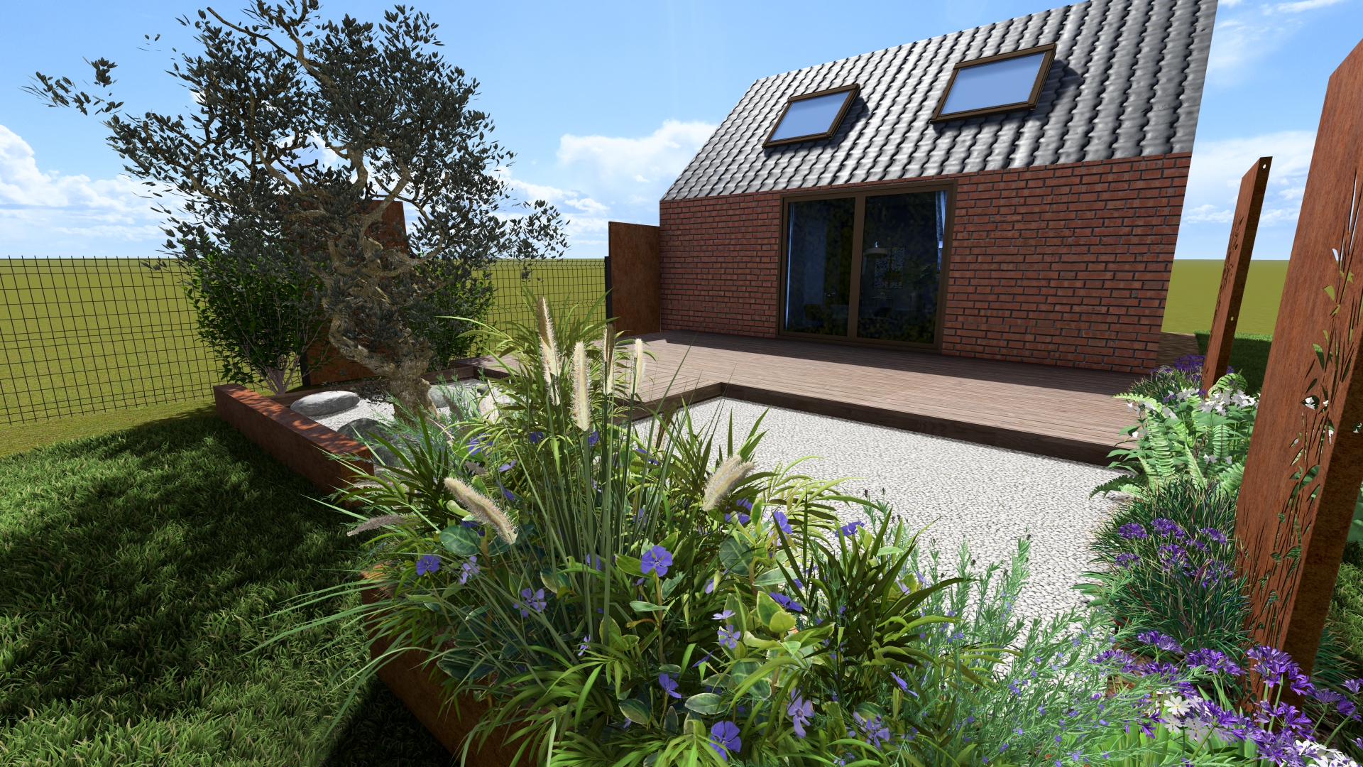 Conception et modélisation 3D d'un plan de jardin dans le Pas-de-Calais