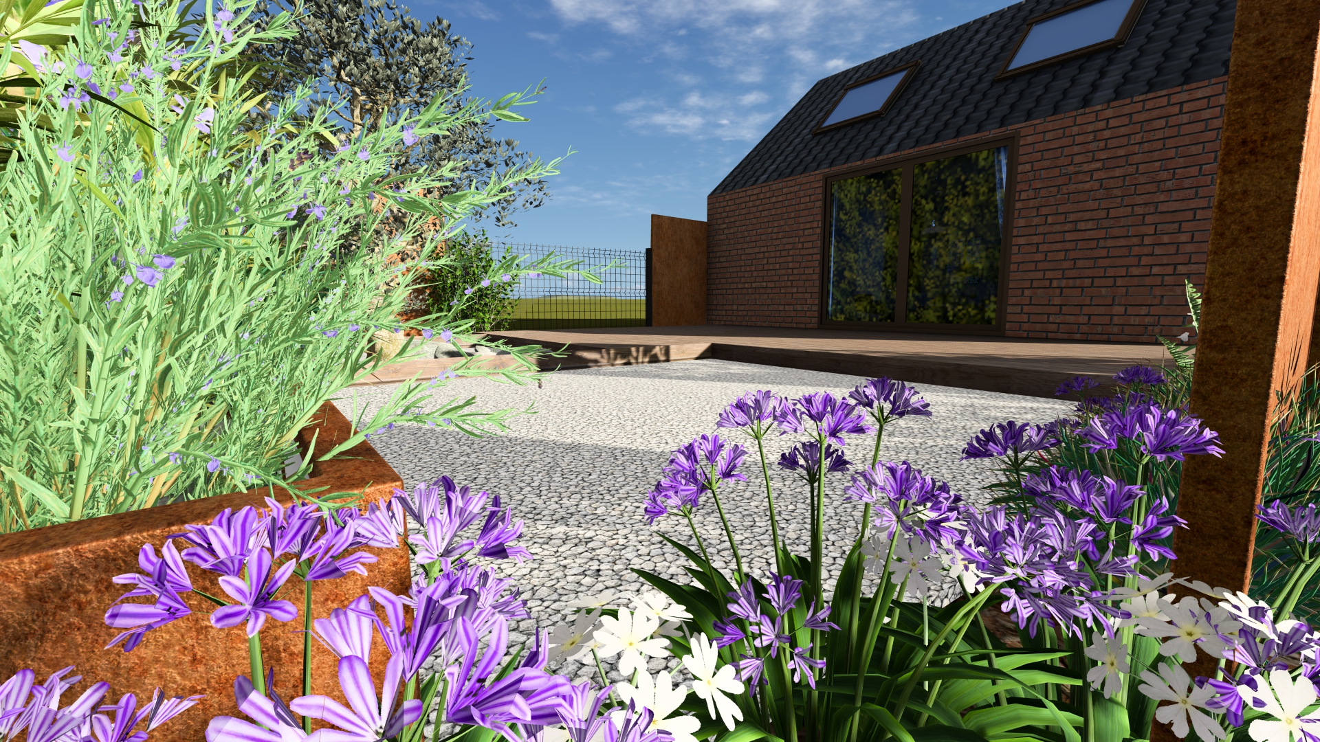 Conception et modélisation 3D d'un plan de jardin dans le Pas-de-Calais près de Lens et Lille